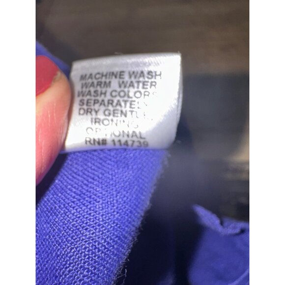 Flax Long Sleeve Blue/Lilac Linen Tunic Dress Sz S Sustainable Minimalist Artsy - Picture 8 of 10